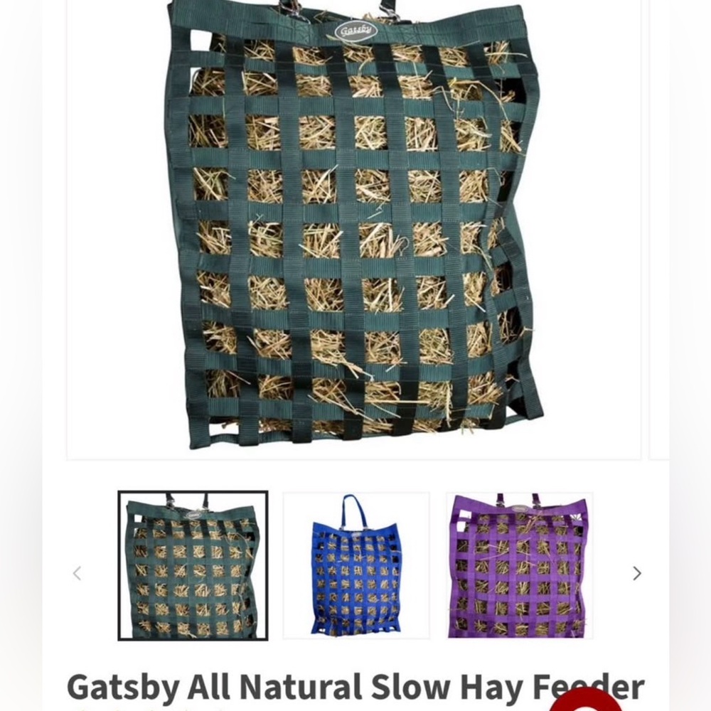 Green Hay Feeder Bag